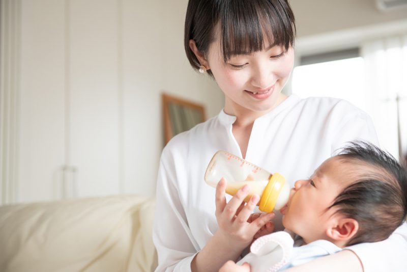 赤ちゃんのお腹におすすめのミルク